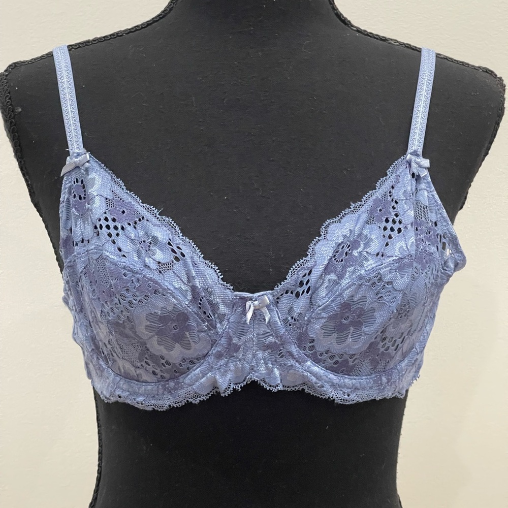 Adored by Adore Me 34B‎ Blue Lace Adjustable Strap